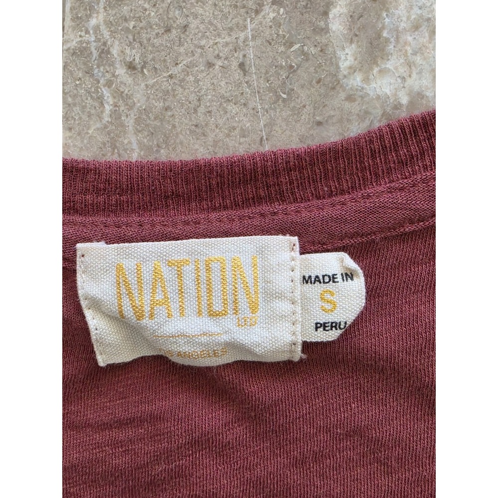 Anthropologie NATION LTD 5167RS Drop Waist Tiered Mini Dress Women's Small - Picture 3 of 11